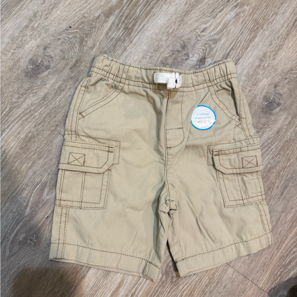 carters beige khaki cargo shorts